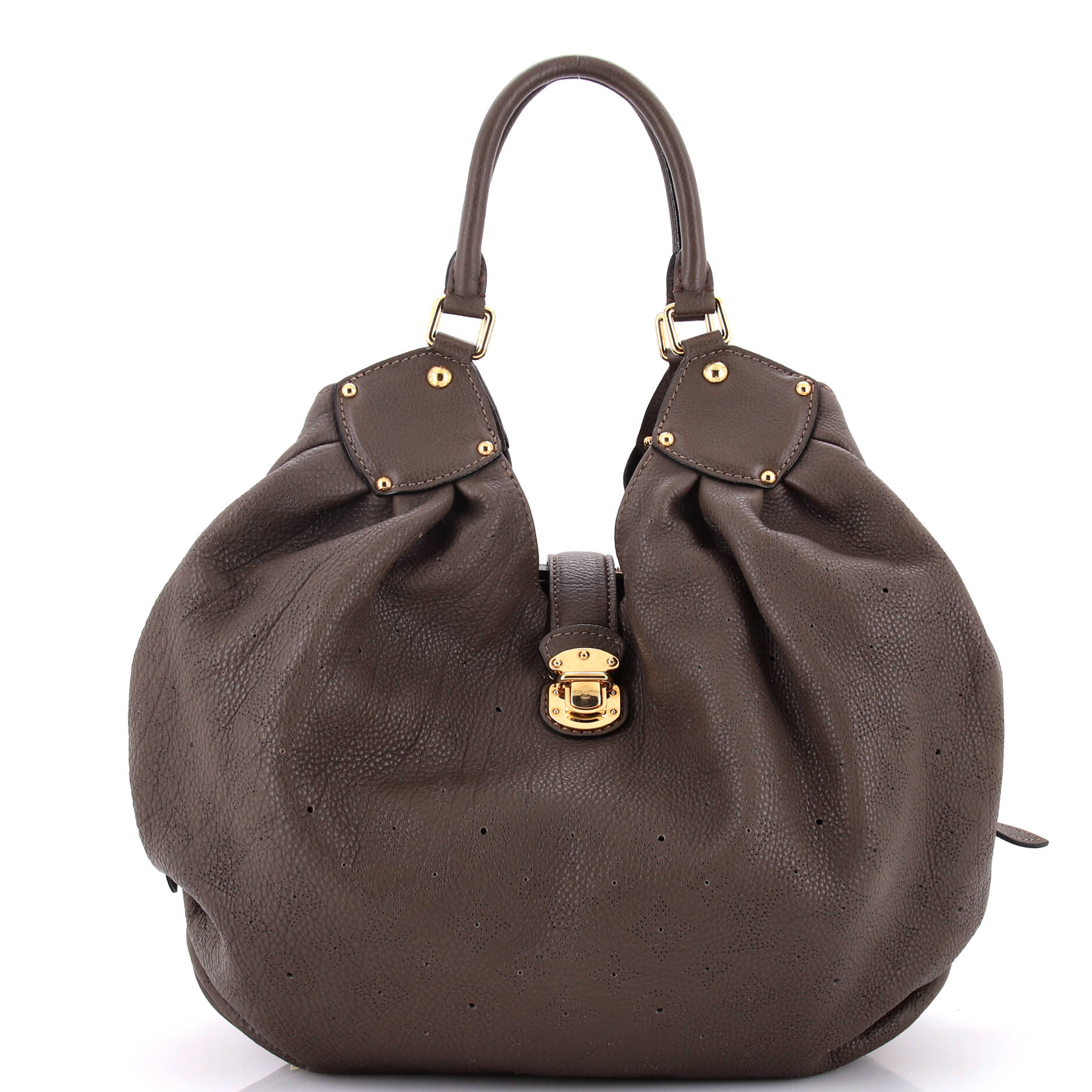Louis Vuitton Xl Hobo Mahina Leather Travel Bag