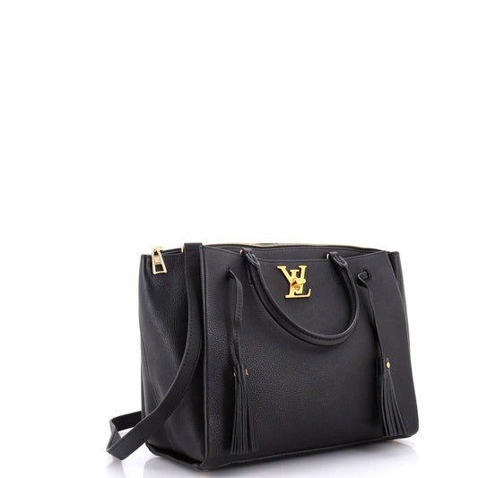 Louis Vuitton Lockmeto Handbag Leather Tote Bag