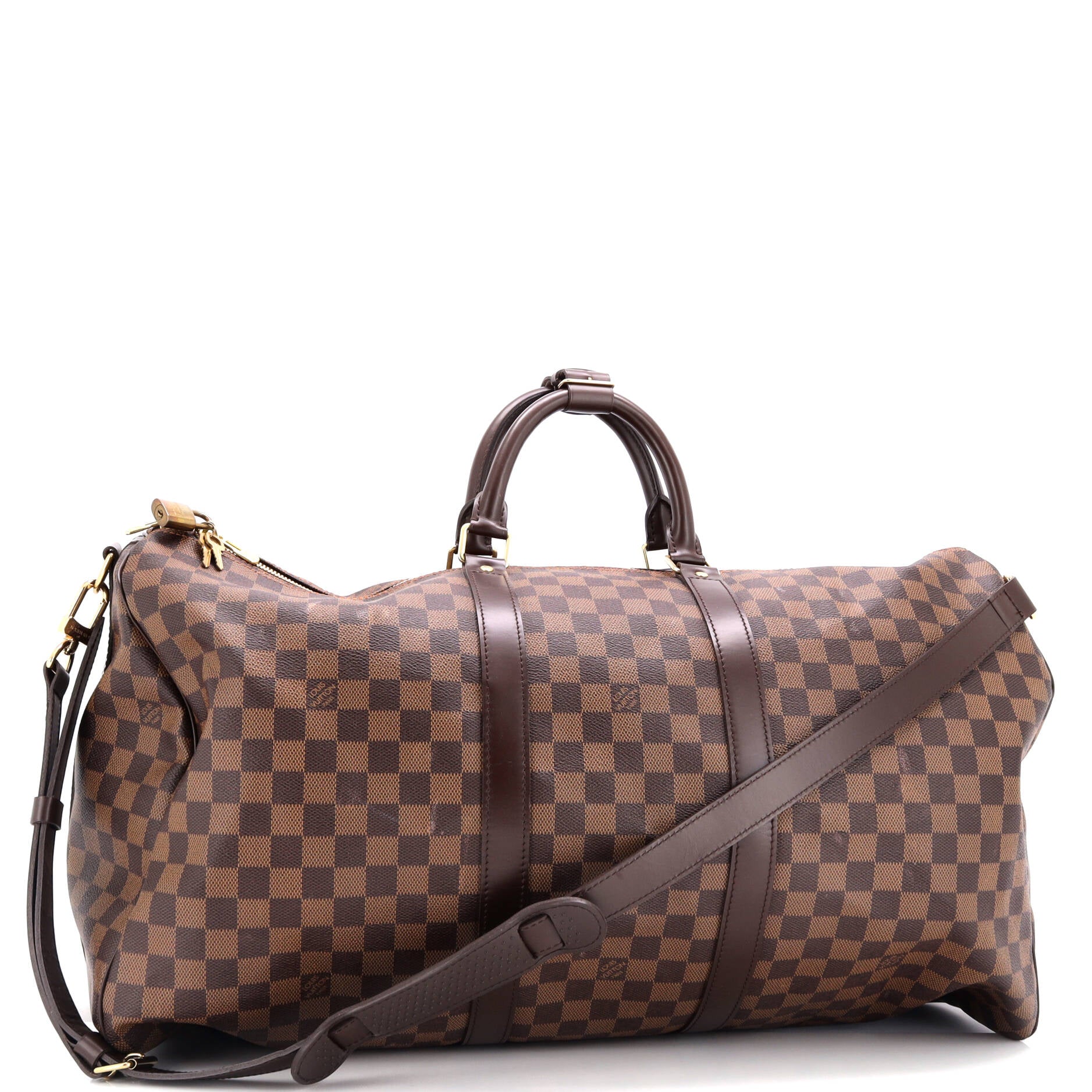 Louis Vuitton Keepall Bandouliere Bag Damier Travel Bag