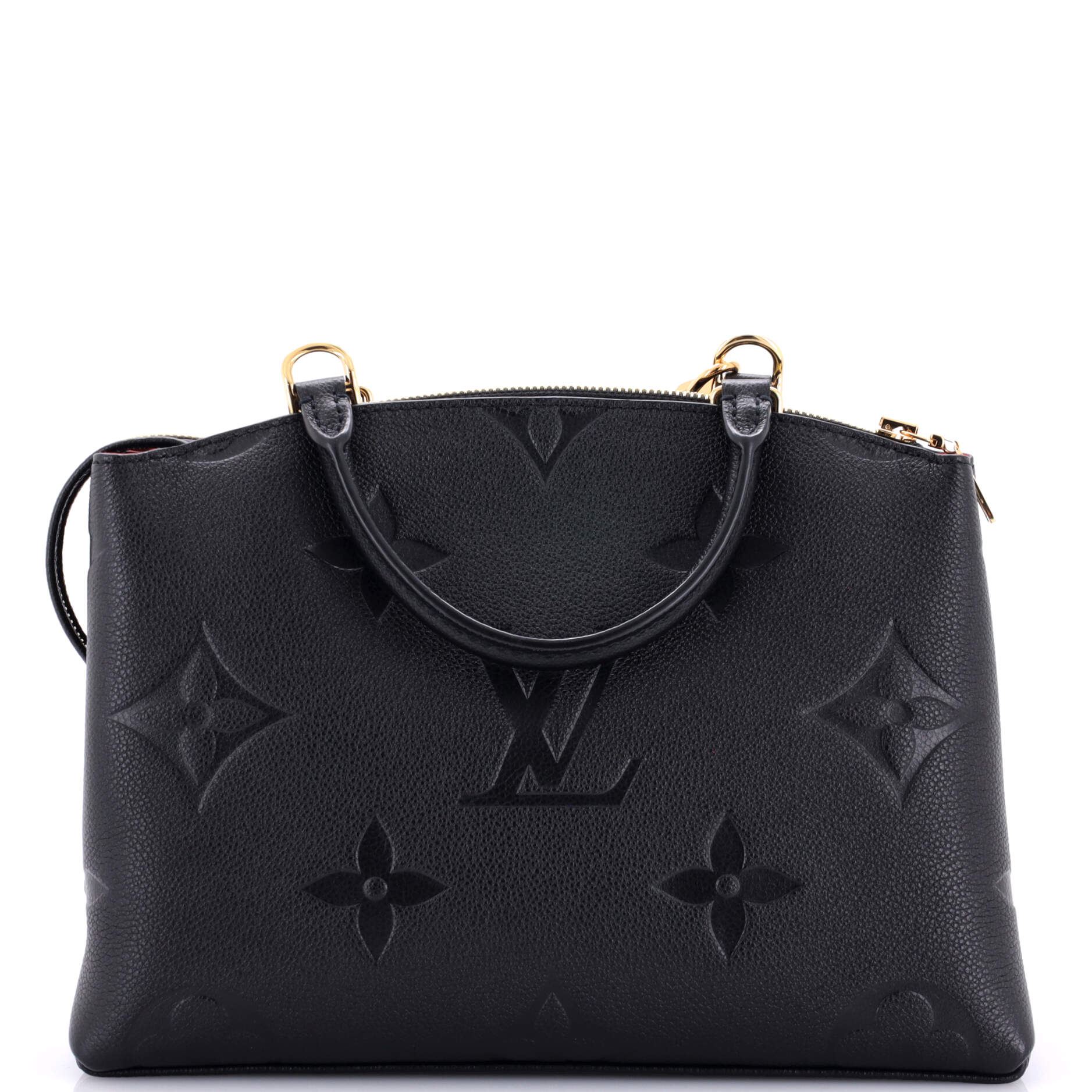 Louis Vuitton Petit Palais Handbag Empreinte Giant Monogram Tote Bag