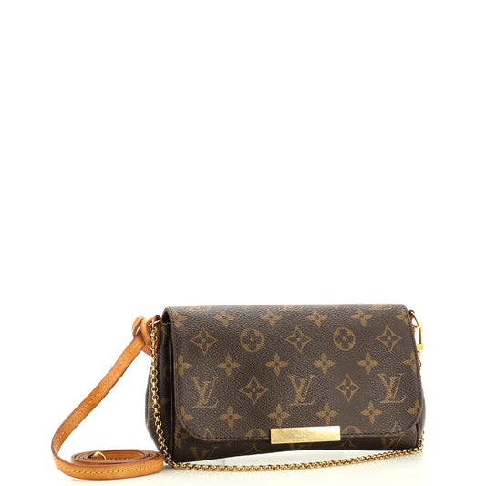 Louis Vuitton Favorite Handbag Mm Canvas Monogram Travel Bag