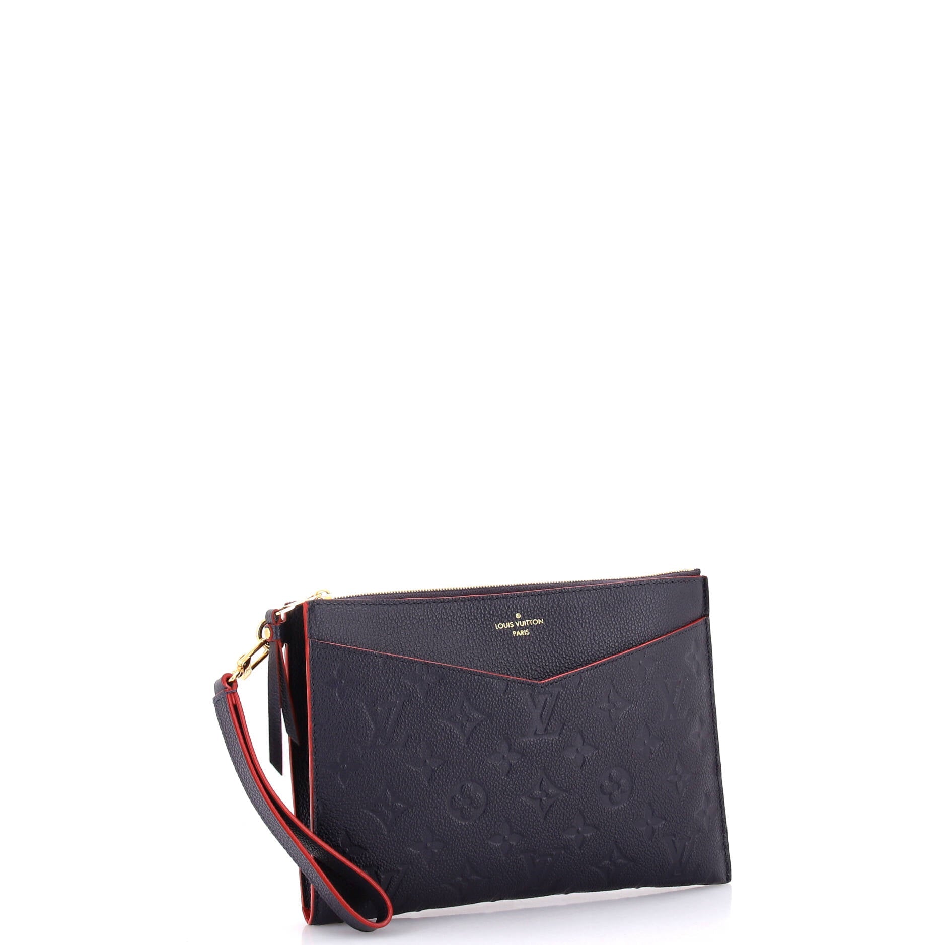 Louis Vuitton Pochette Melanie Empreinte Mm Clutch Bag Leather Monogram