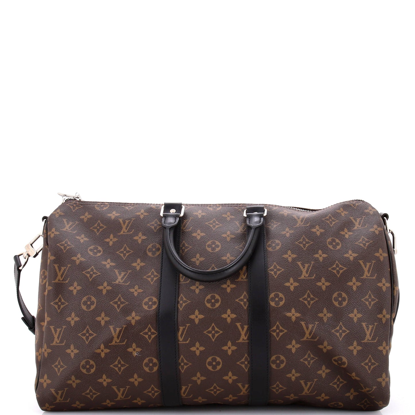 Louis Vuitton Keepall Bandouliere Bag Macassar Canvas Monogram Travel Bag