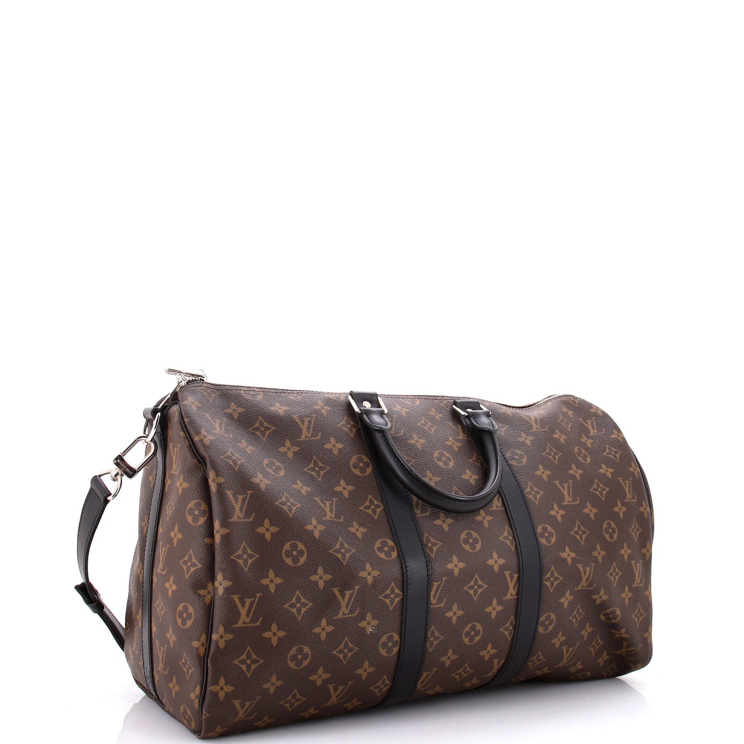 Louis Vuitton Keepall Bandouliere Bag Macassar Canvas Monogram Travel Bag