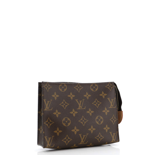 Louis Vuitton Toiletry Pouch Handbag Canvas Monogram Travel Bag