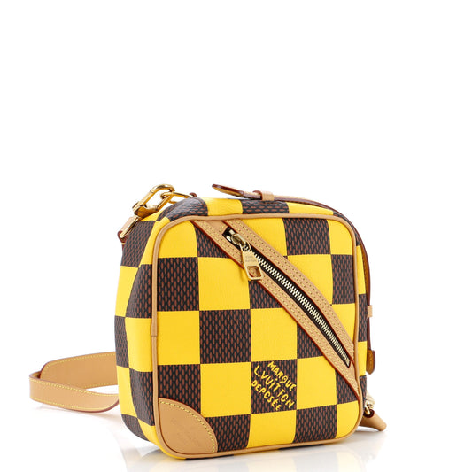 Louis Vuitton Chess Messenger Bag Damier Pop Coated Canvas Travel Bag