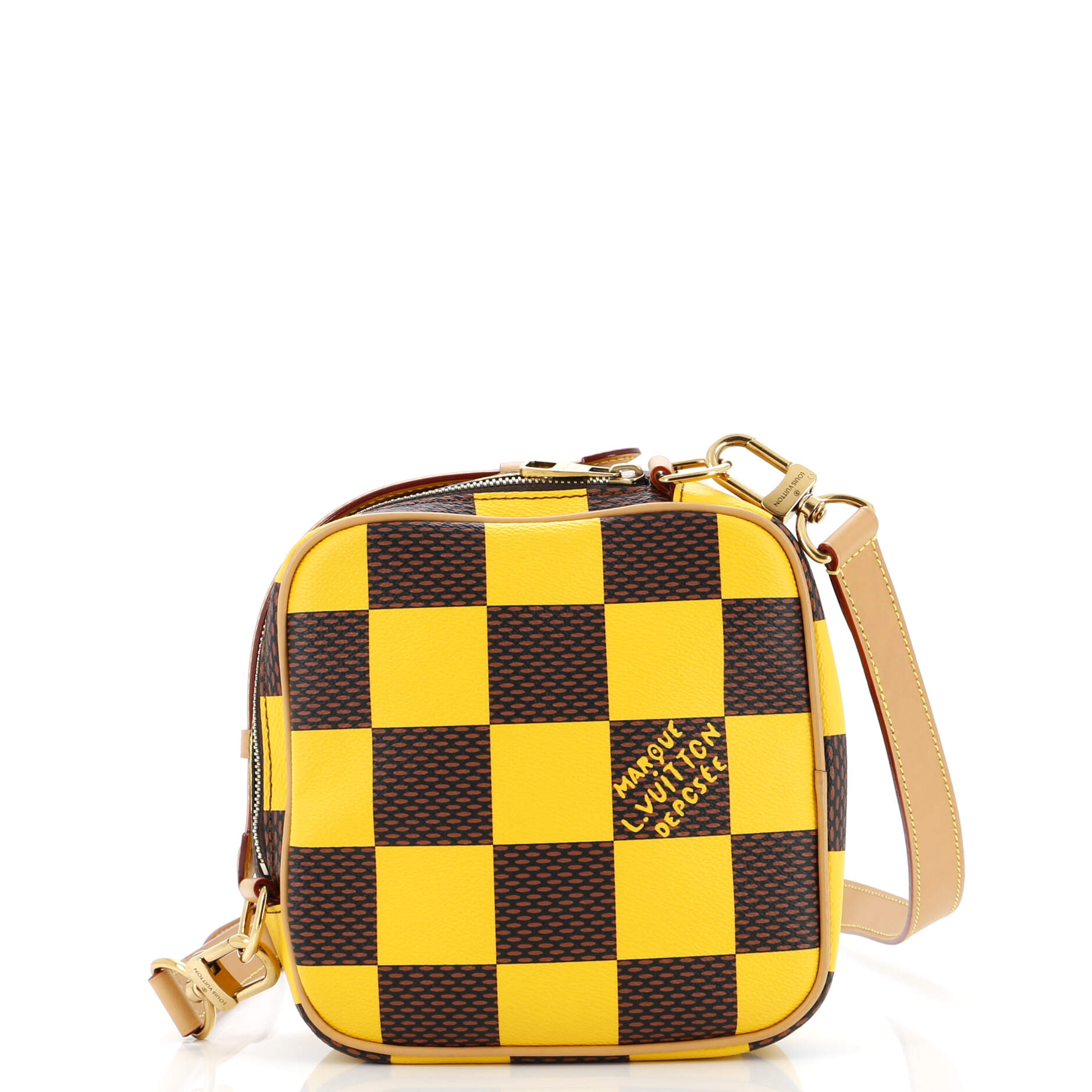Louis Vuitton Chess Messenger Bag Damier Pop Coated Canvas Travel Bag