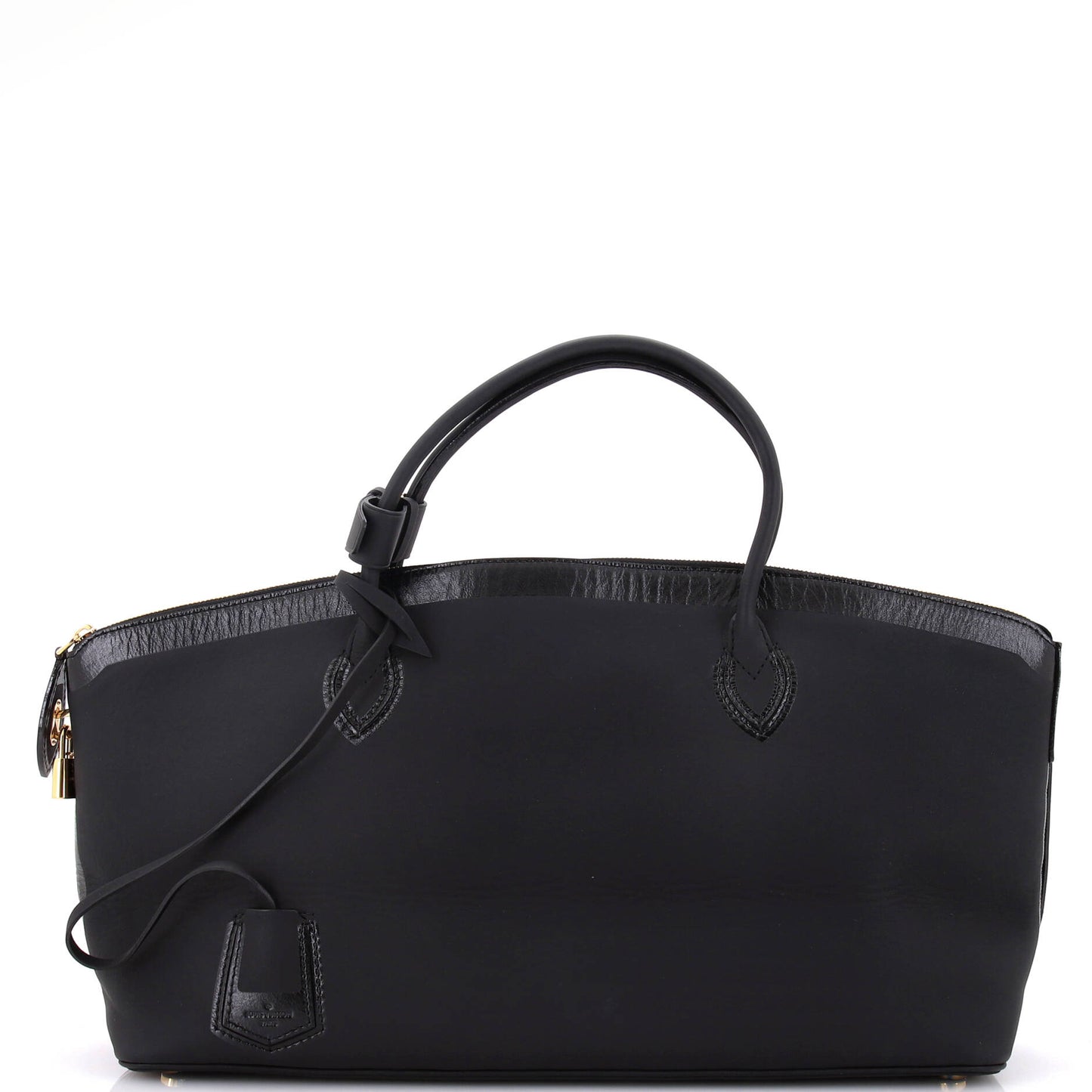 Louis Vuitton Obsession Lockit Handbag Rubberized Calfskin East West Tote Bag