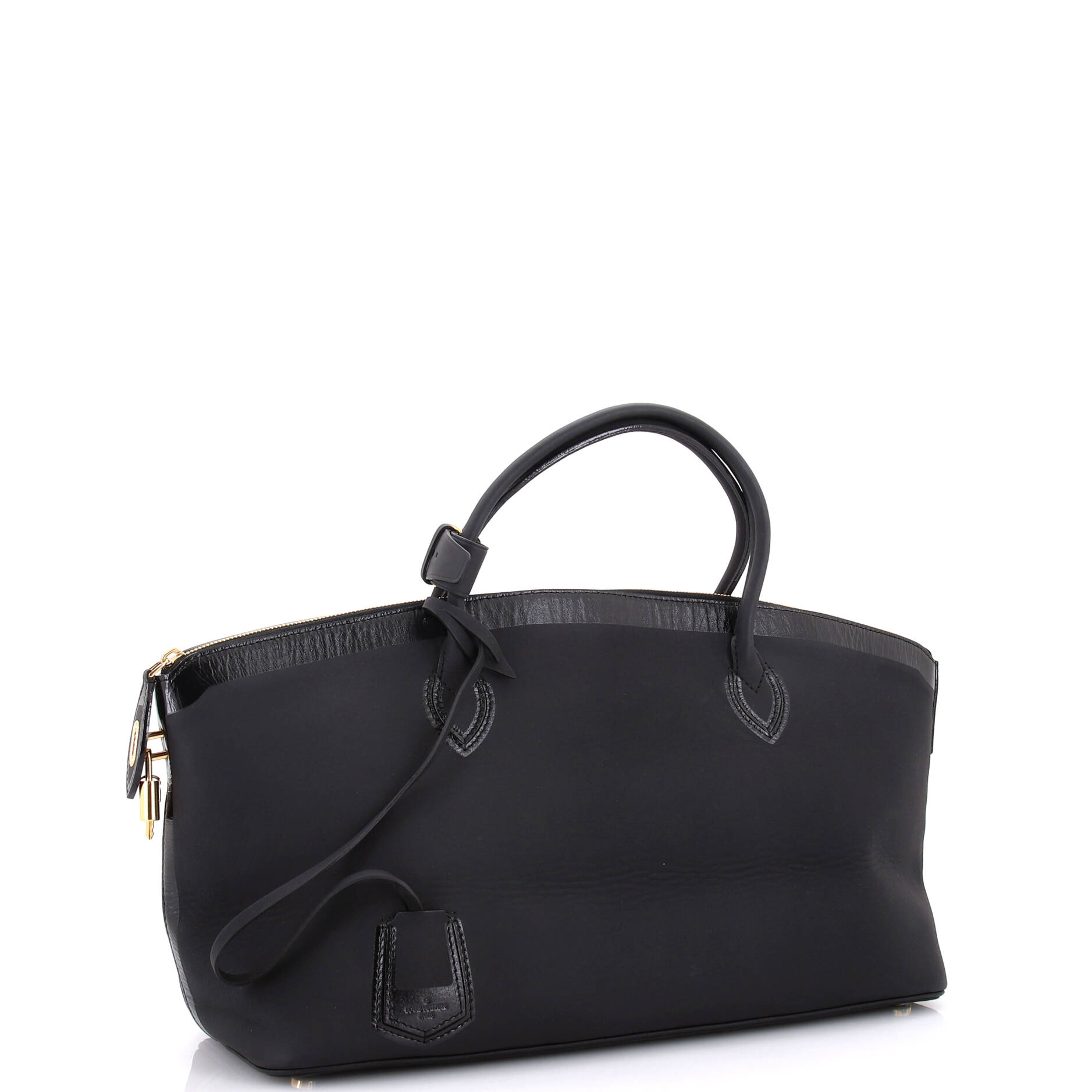 Louis Vuitton Obsession Lockit Handbag Rubberized Calfskin East West Tote Bag
