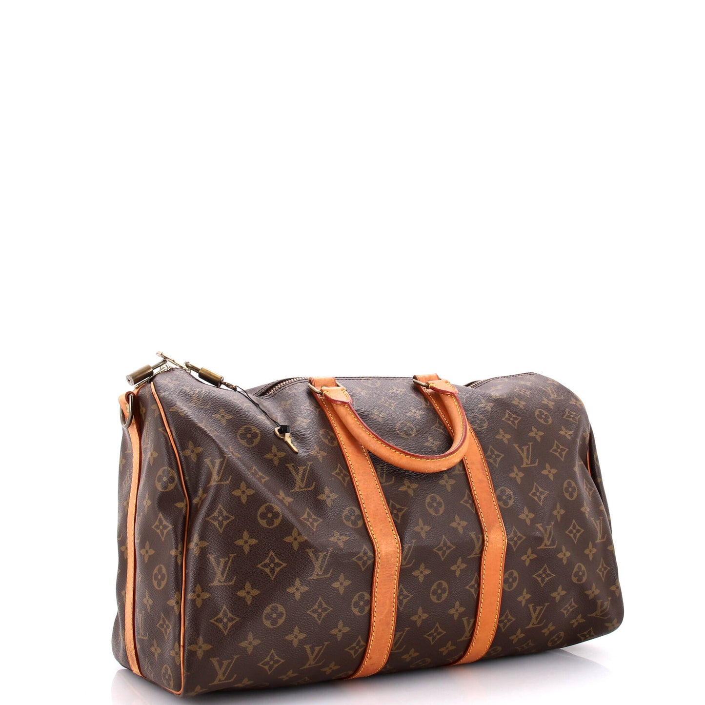 Louis Vuitton Keepall Bandouliere Bag Canvas Monogram Travel Bag