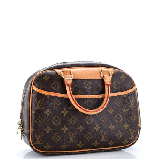 Louis Vuitton Trouville Handbag Canvas Monogram Travel Bag