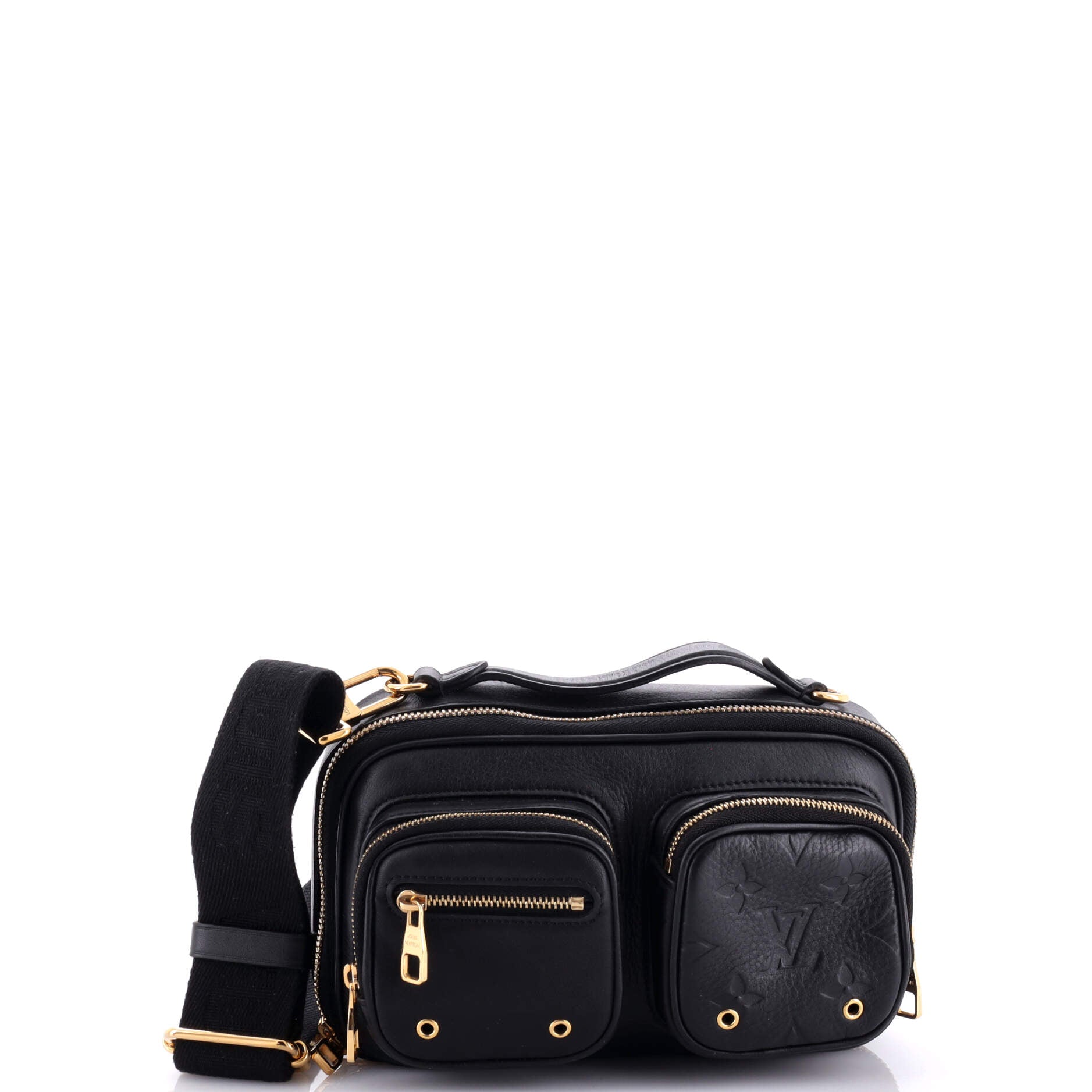 Louis Vuitton Utility Crossbody Bag Calfskin With Embossed Detail Monogram