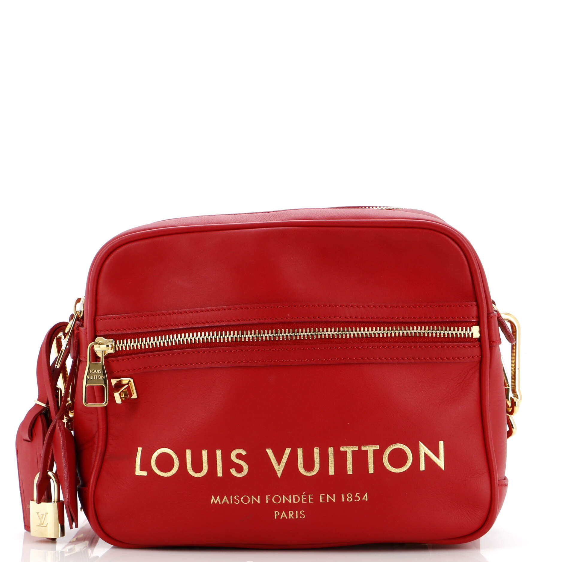 Louis Vuitton Flight Paname Takeoff Bag Leather Shoulder Bag
