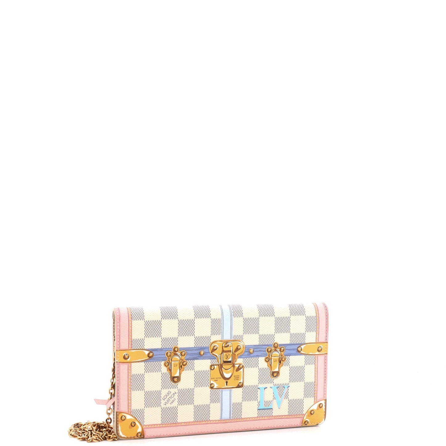 Louis Vuitton Weekend Pochette Limited Edition Damier Summer Trunks Clutch Bag Trunks 29967672