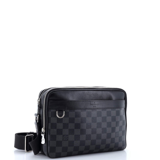 Louis Vuitton Trocadero Nm Messenger Damier Graphite Pm Travel Bag