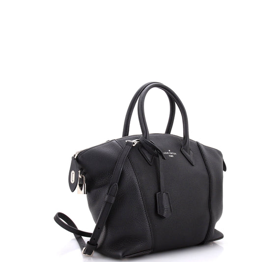 Louis Vuitton Soft Lockit Handbag Pm Leather Tote Bag