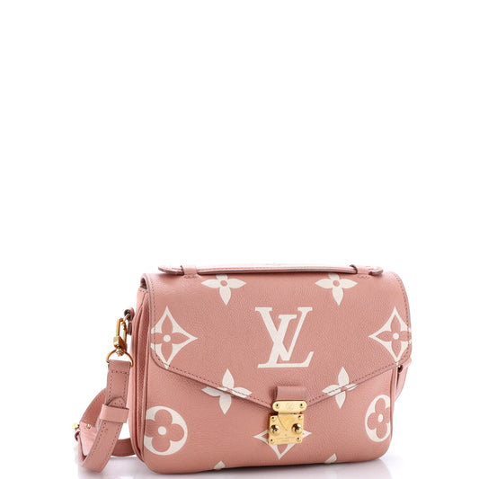 Louis Vuitton Pochette Metis Bicolor Empreinte Giant Shoulder Bag Monogram