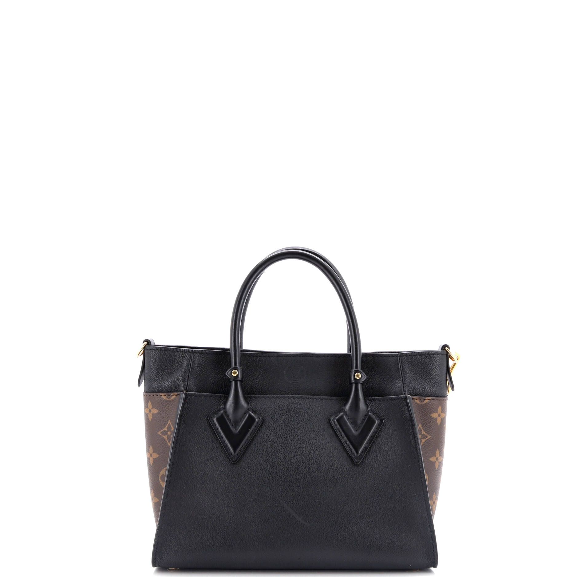 Louis Vuitton On My Side Tote With Pm Leather Canvas Shoulder Bag Canvas Pm29969644