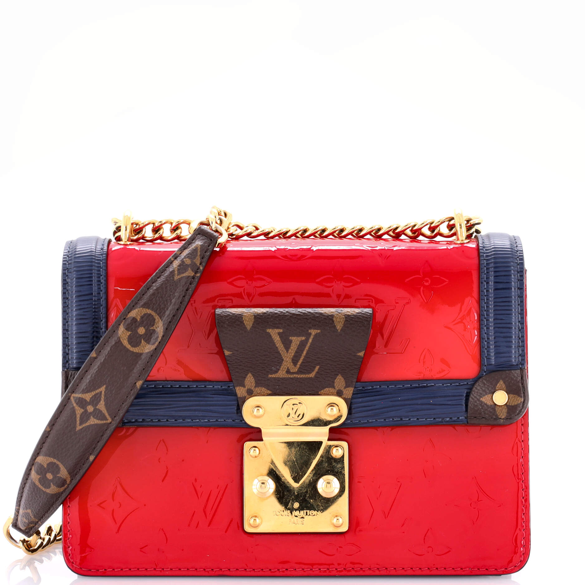 Louis Vuitton Wynwood Handbag Vernis With And Epi Leather Canvas Travel Bag