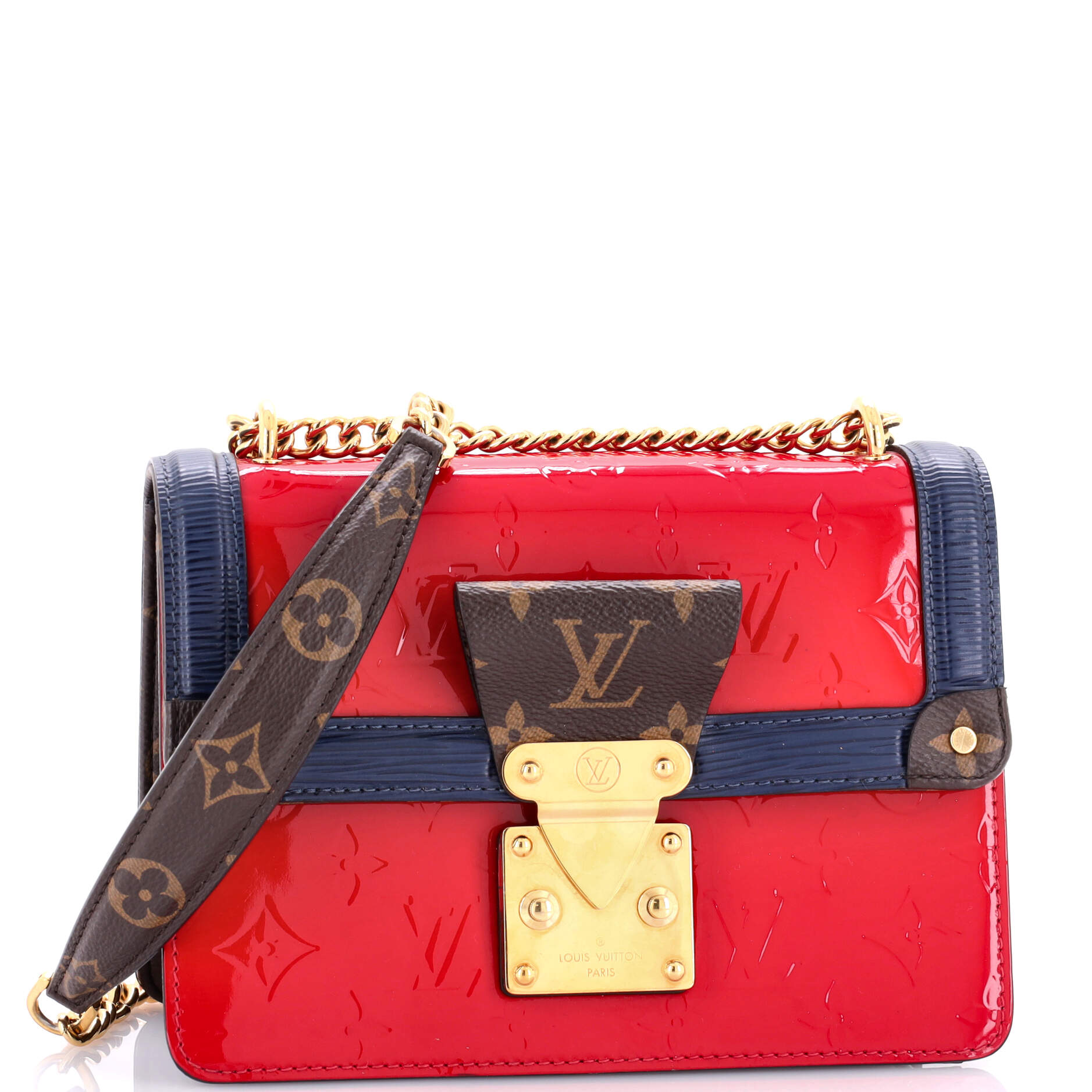 Louis Vuitton Wynwood Handbag Vernis With And Epi Leather Canvas Travel Bag