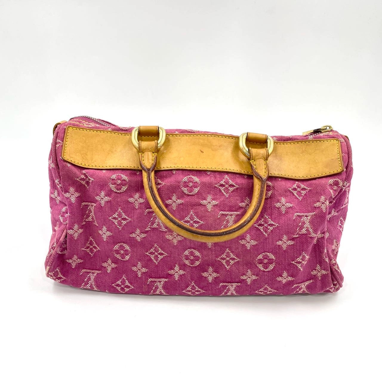 Louis Vuitton Denim Neo Speedy Boston Pink Travel Bag Pink 1