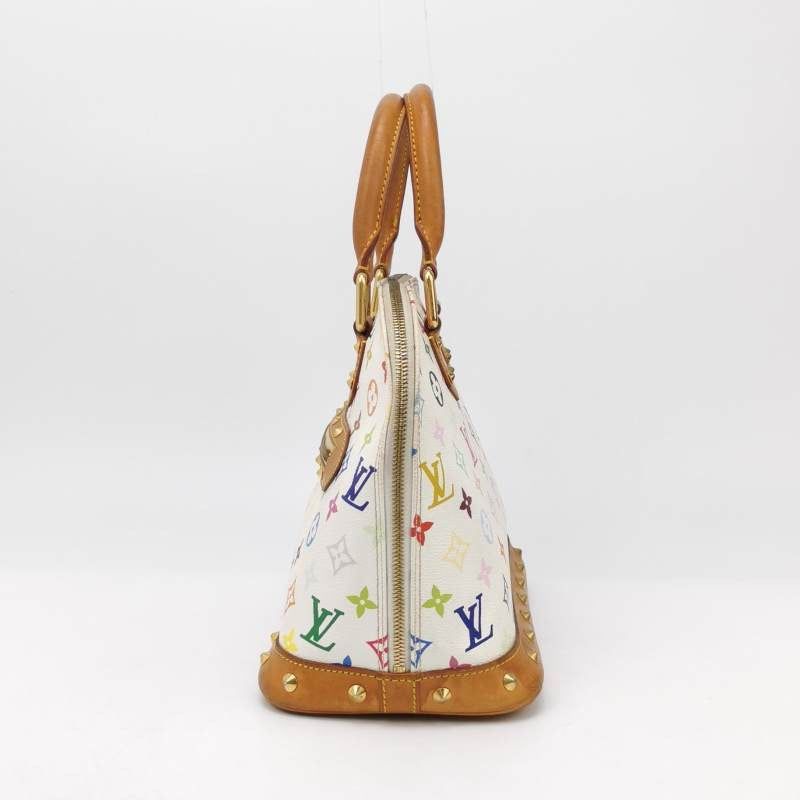 Louis Vuitton x Takashi Murakami Alma White Multicolor Handbag Multicolor 2
