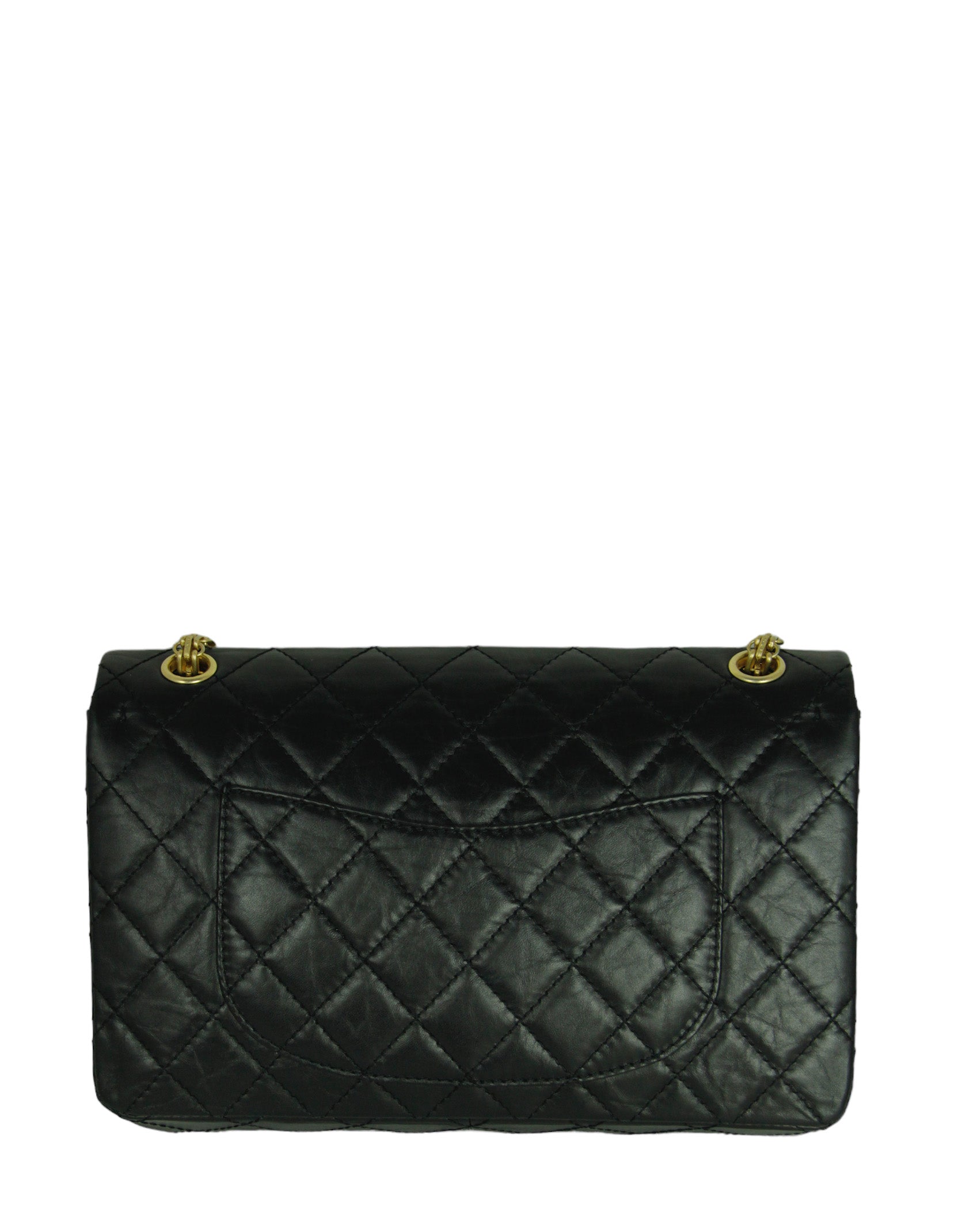 Chanel Black 57TH St Nyc Lucky Charms 226 Reissue Flap Bag