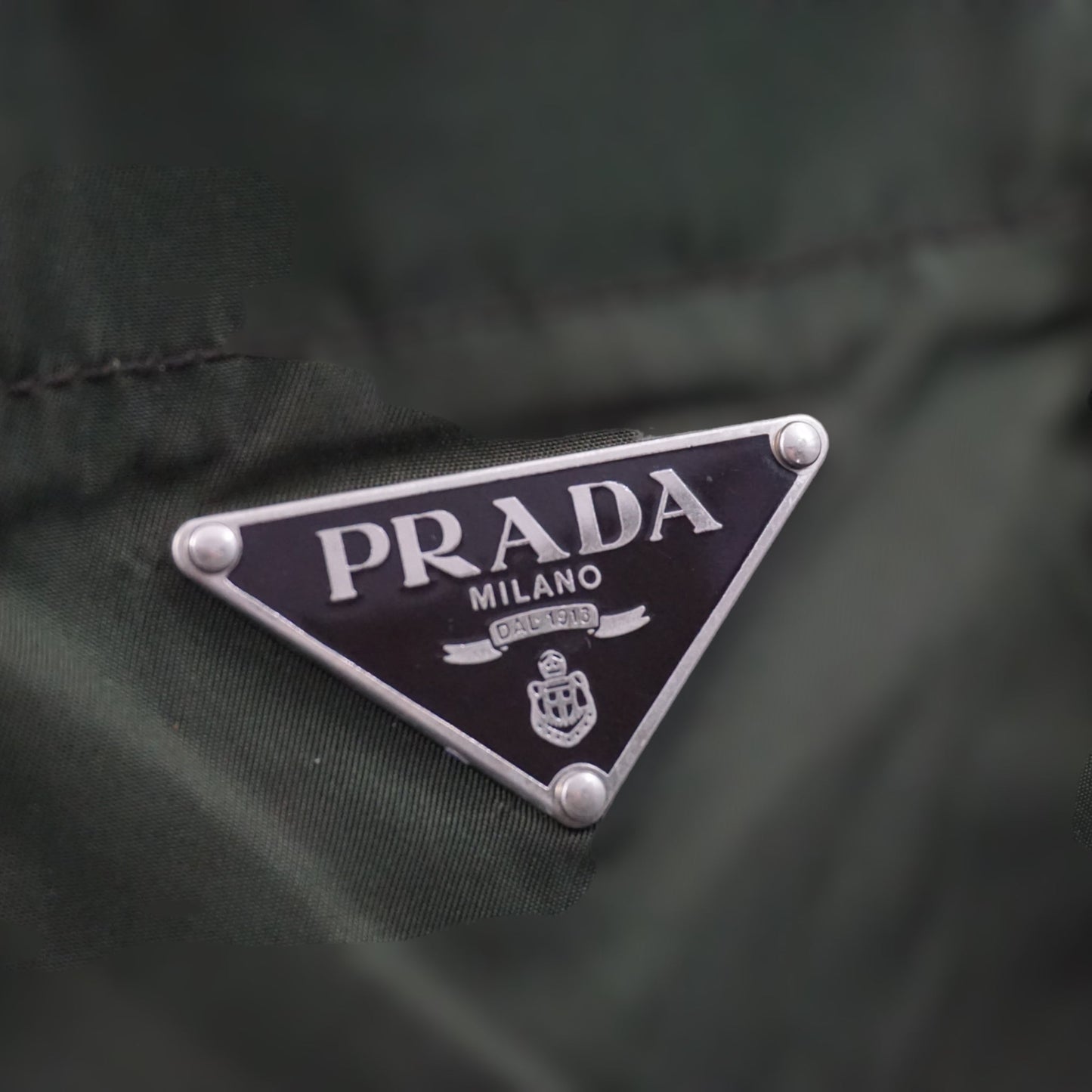 Prada Armygrøn Luxury Handbag Travel Bag