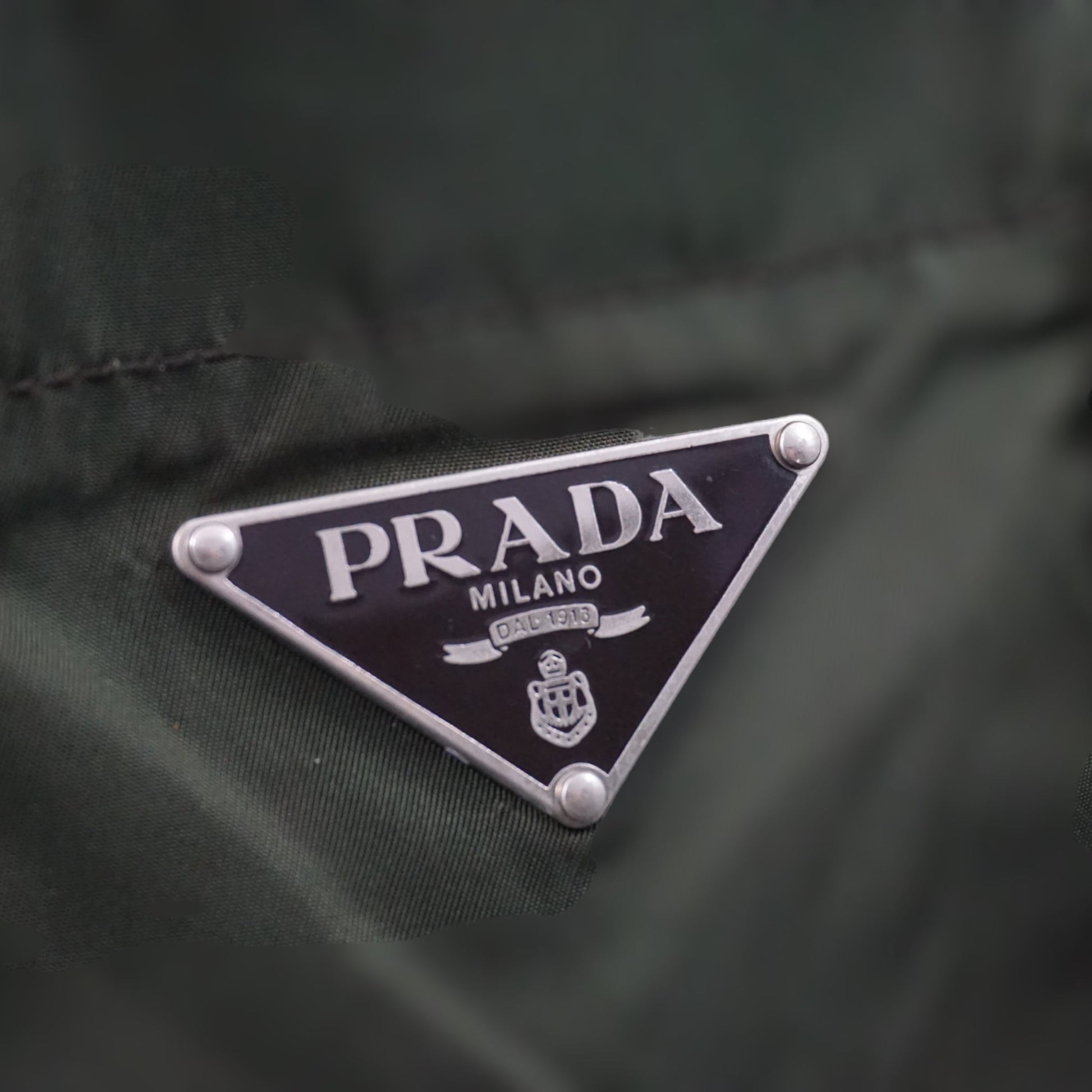 Prada Armygrøn Luxury Handbag Travel Bag