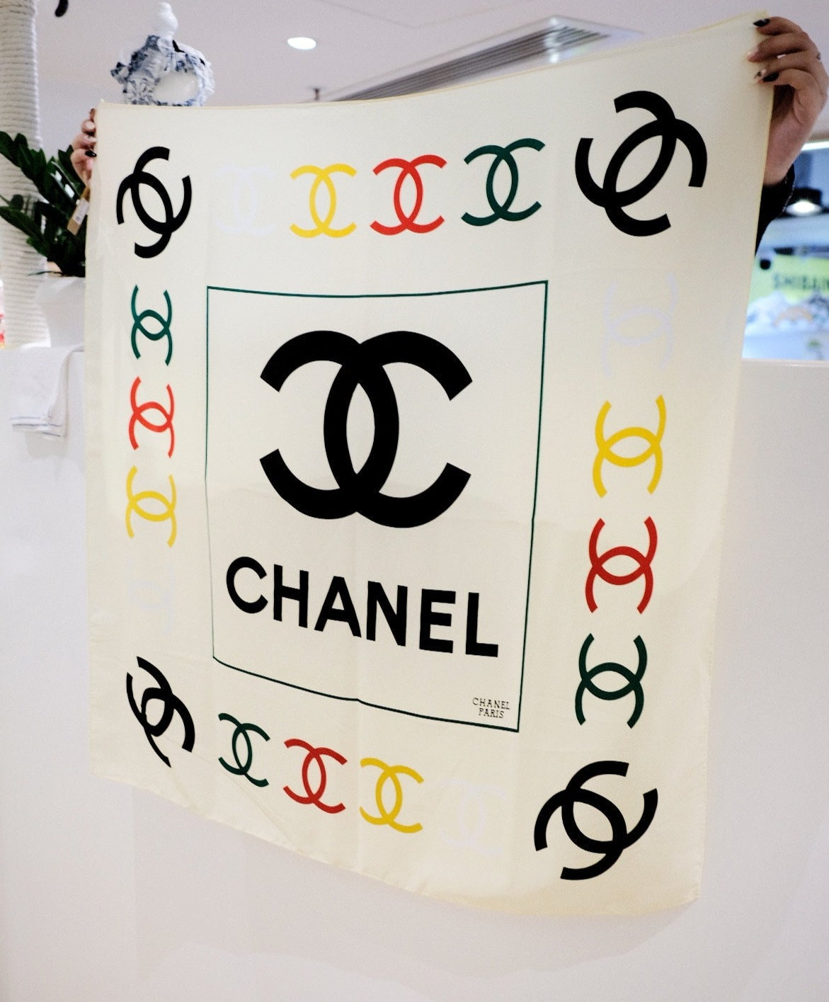 Chanel   silk scarf