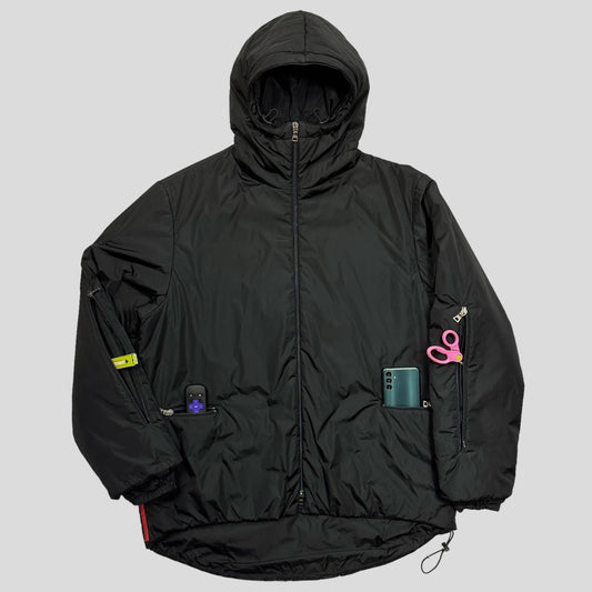 Prada Backpack Sport Technical Padded Jacket - XL Nylon