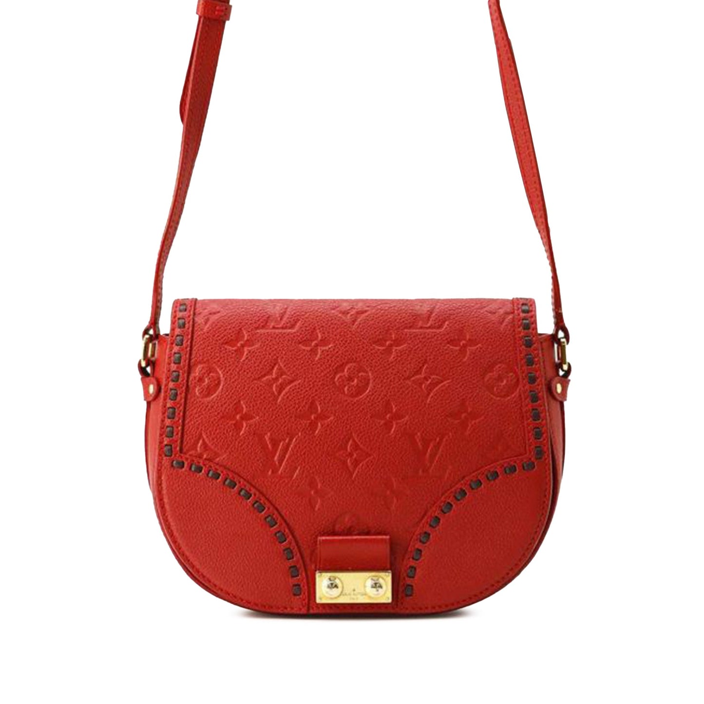 Red Louis Vuitton Monogram Empreinte Junot Crossbody Bag