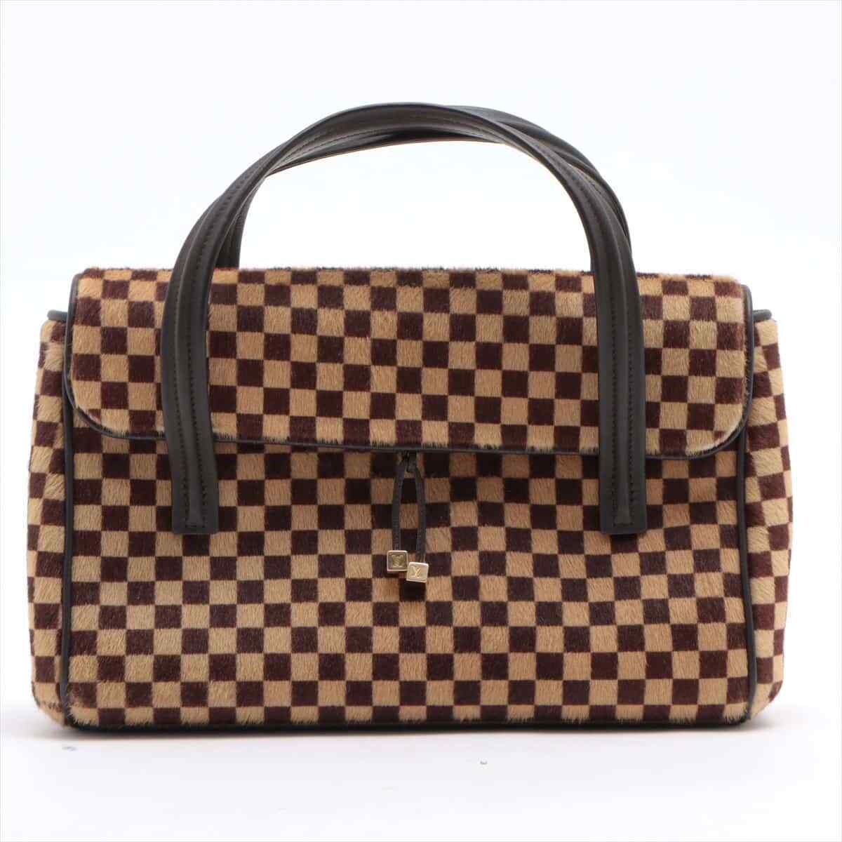 Louis Vuitton SAUVAGE LIONNE HAIR Damier Calf Handbag