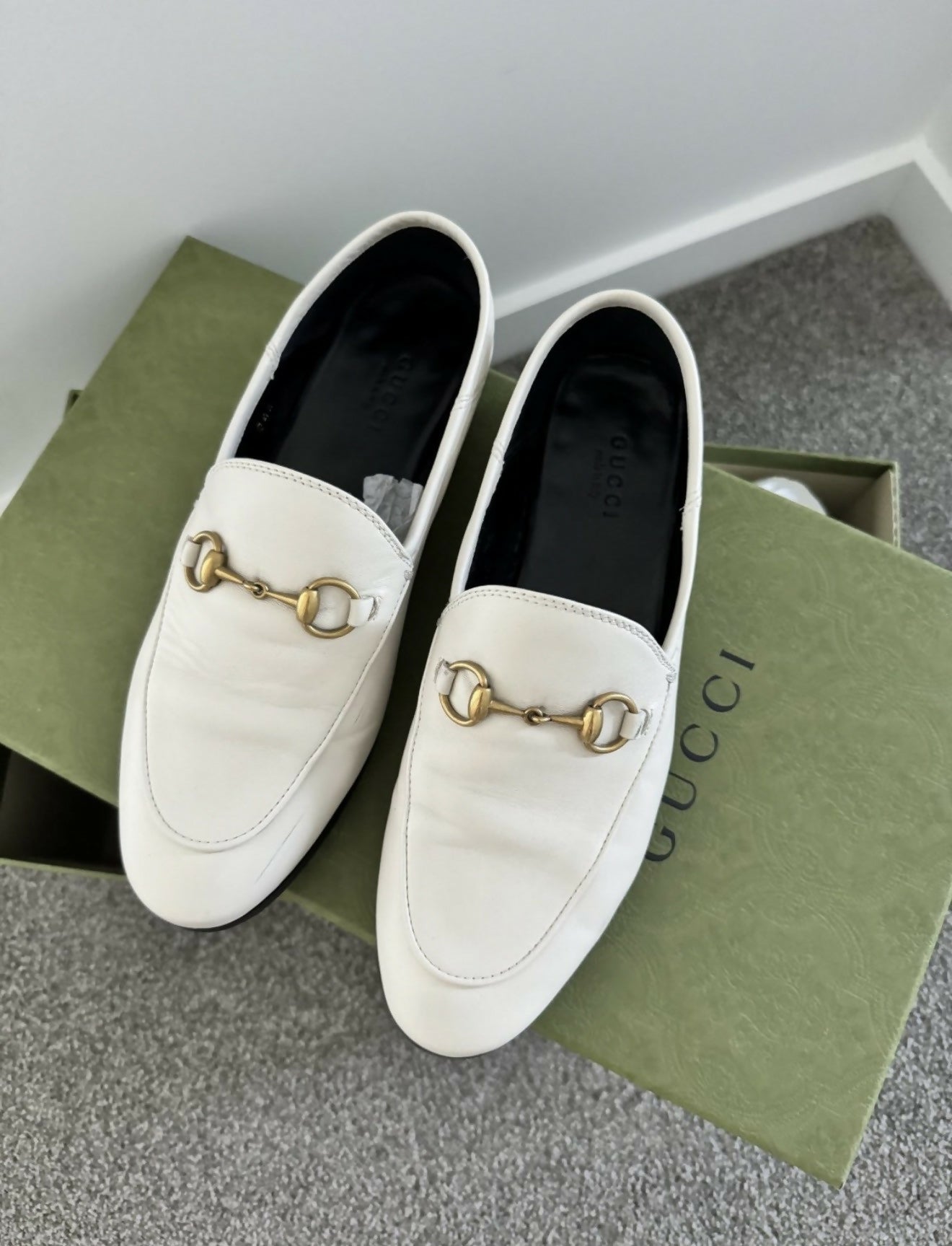 Gucci Leather Horsebit Loafer Size 36