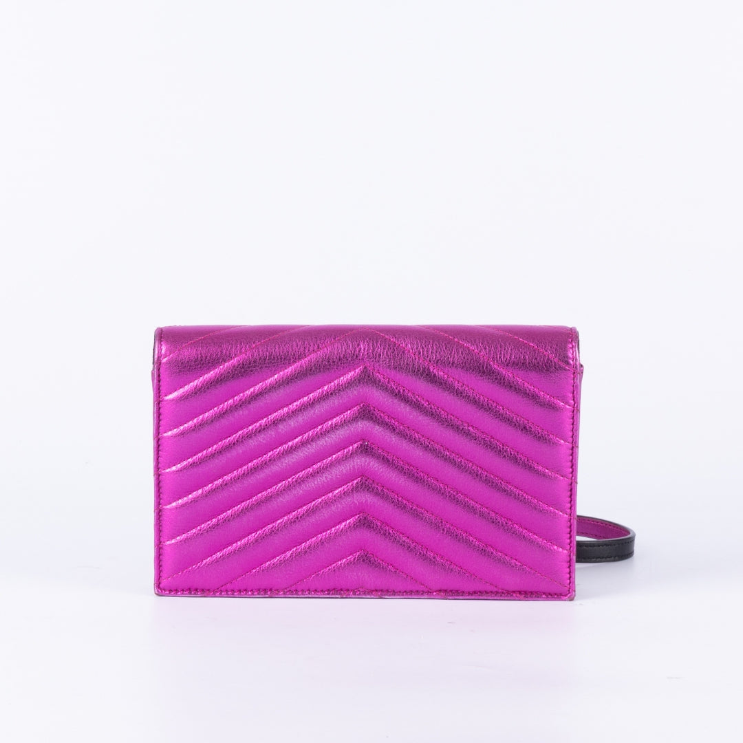 YSL Saint Laurent Envelope Crossbody Bag Monogram Chain