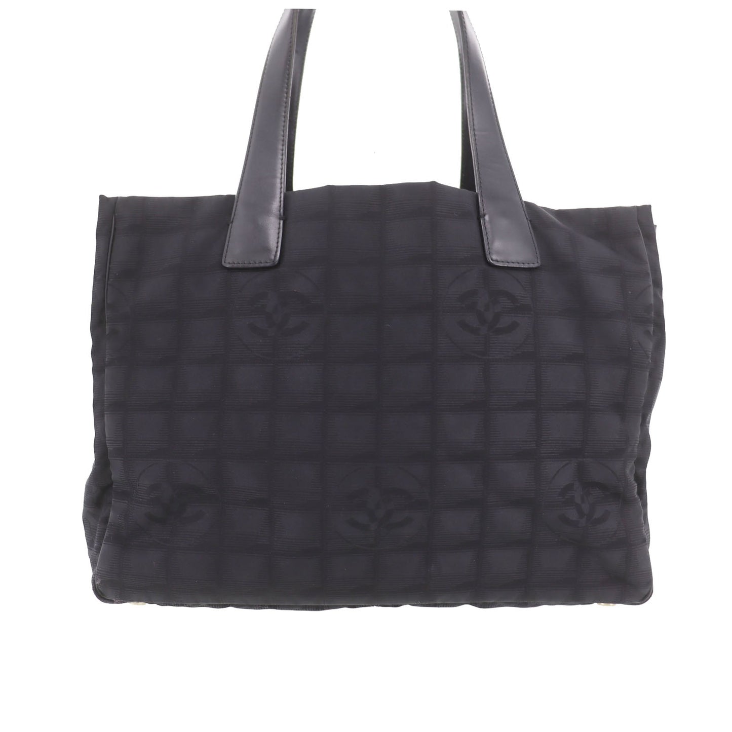 CHANEL New Travel Line Tote Bag Black Nylon #CG704