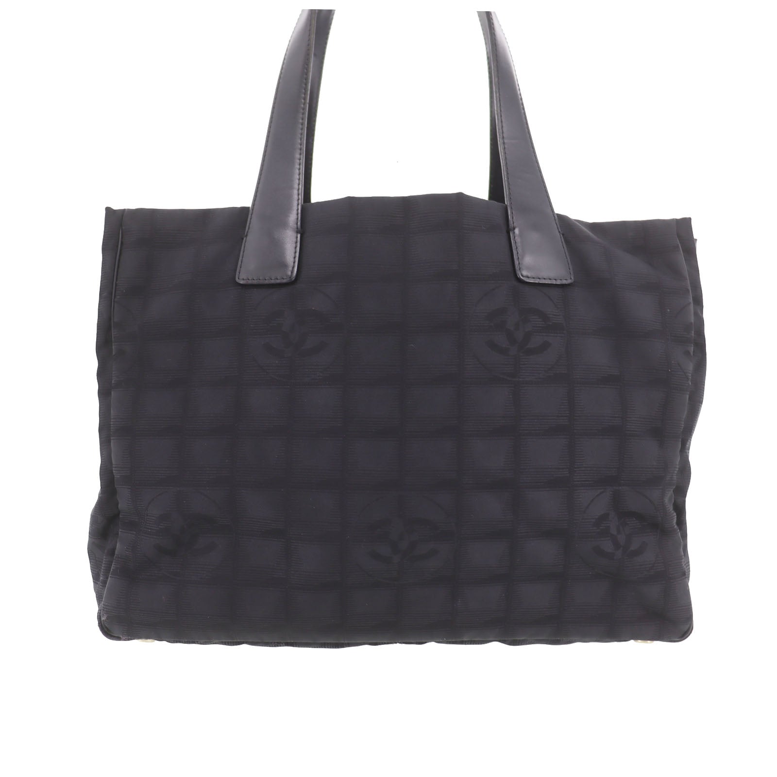CHANEL New Travel Line Tote Bag Black Nylon #CG704
