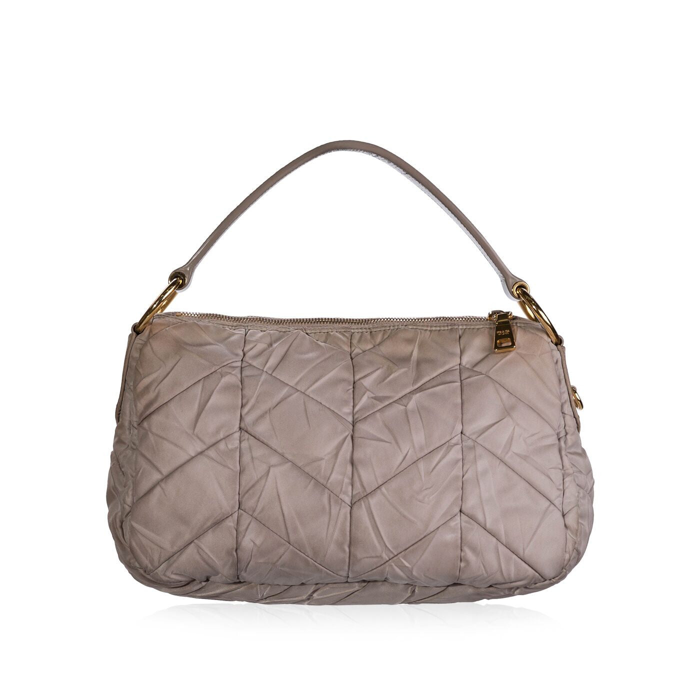 Prada Tessuto Hobo Handbag Quilted Shoulder Bag