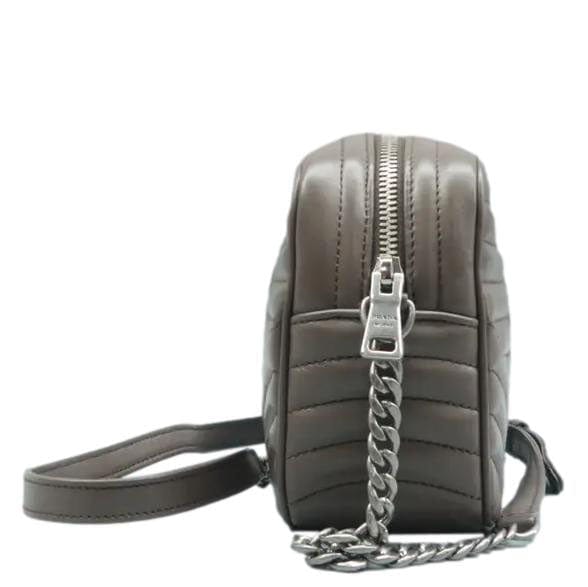 Diagramme Crossbody Bag Clay Grey Leather