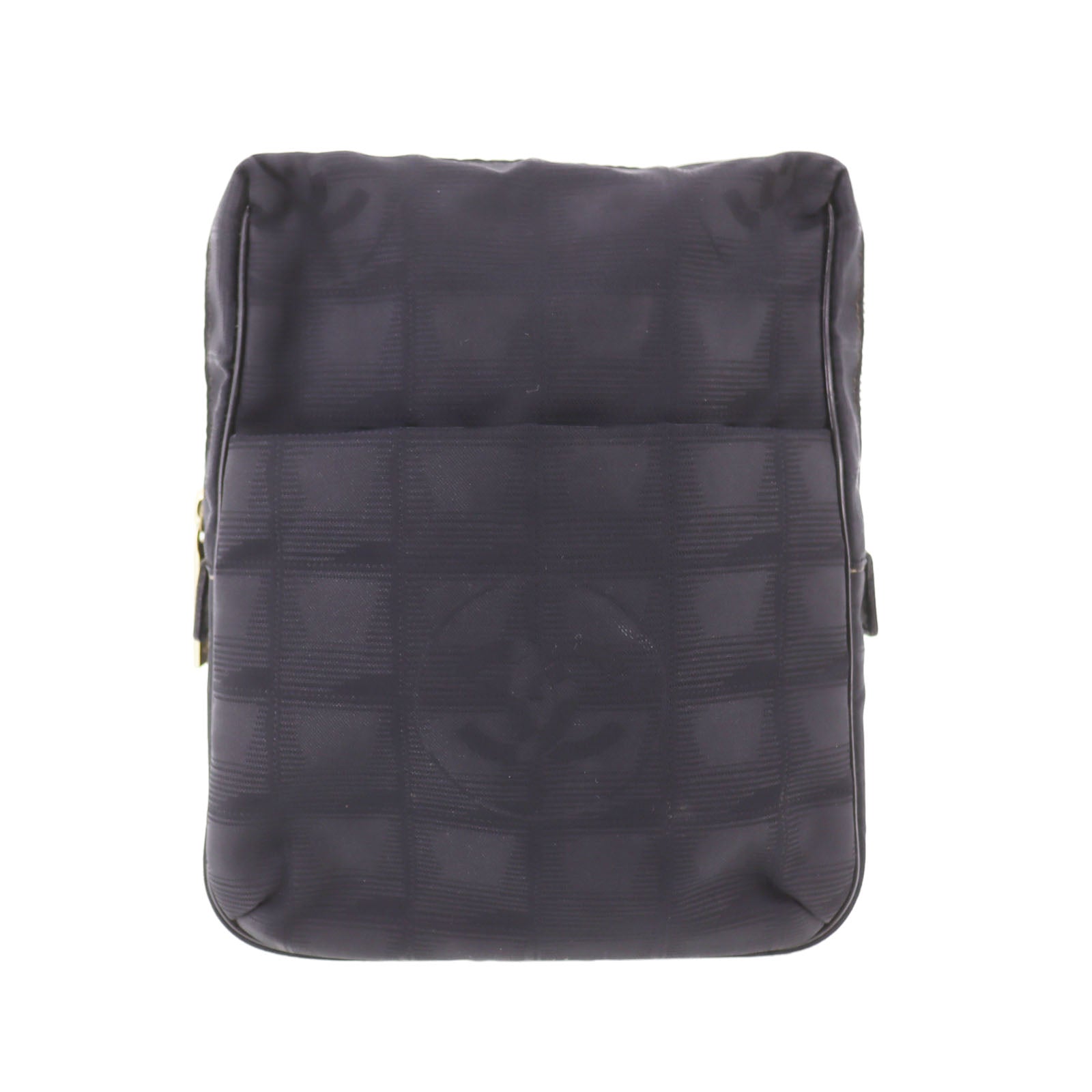 CHANEL New Travel Line  Black Shoulder Bag Nylon France   #DA742