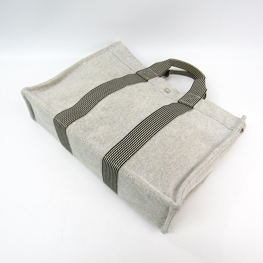 Hermes Luxury Fourre Tout Mm Tote (Sha ) Canvas Black Tote Bag