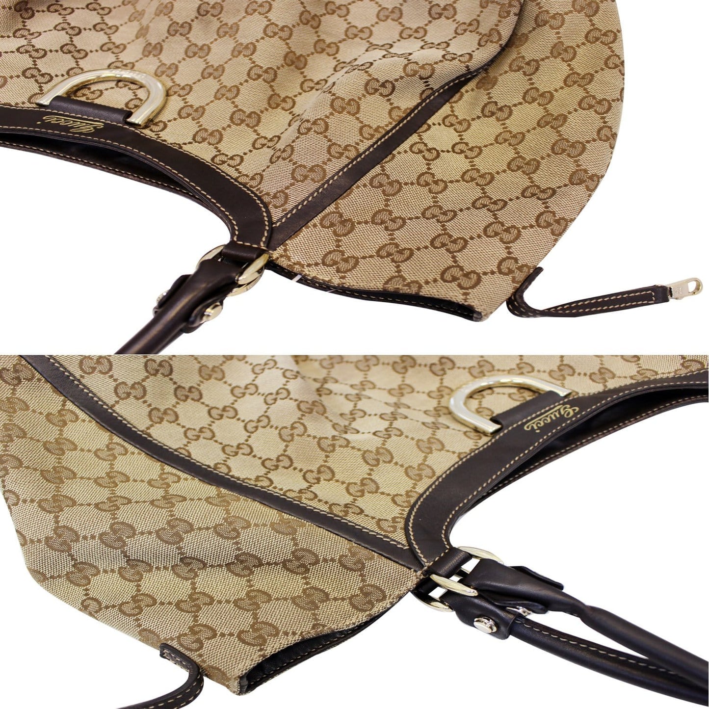 Gucci Abbey Ring Hobo Bag Canvas Large Jewelry
