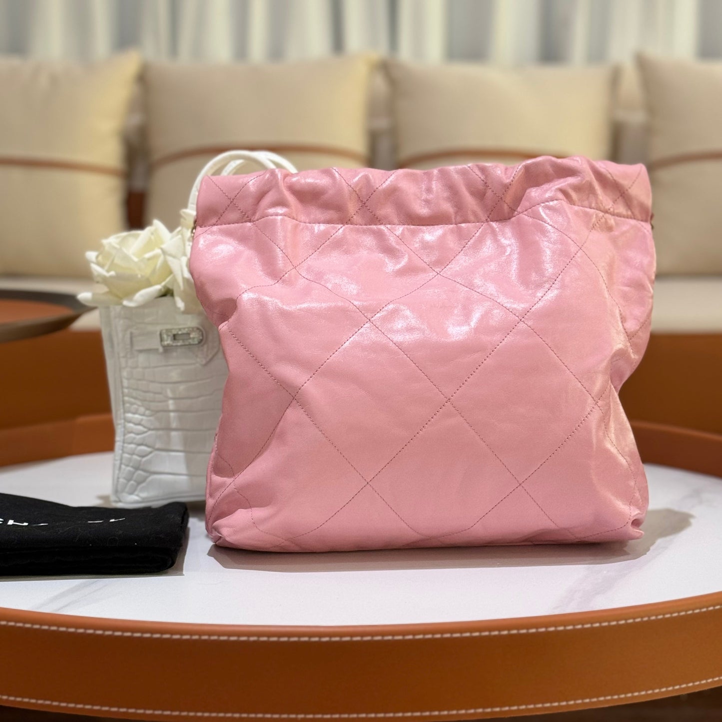 CHANEL 22 BAG SMALL PINK