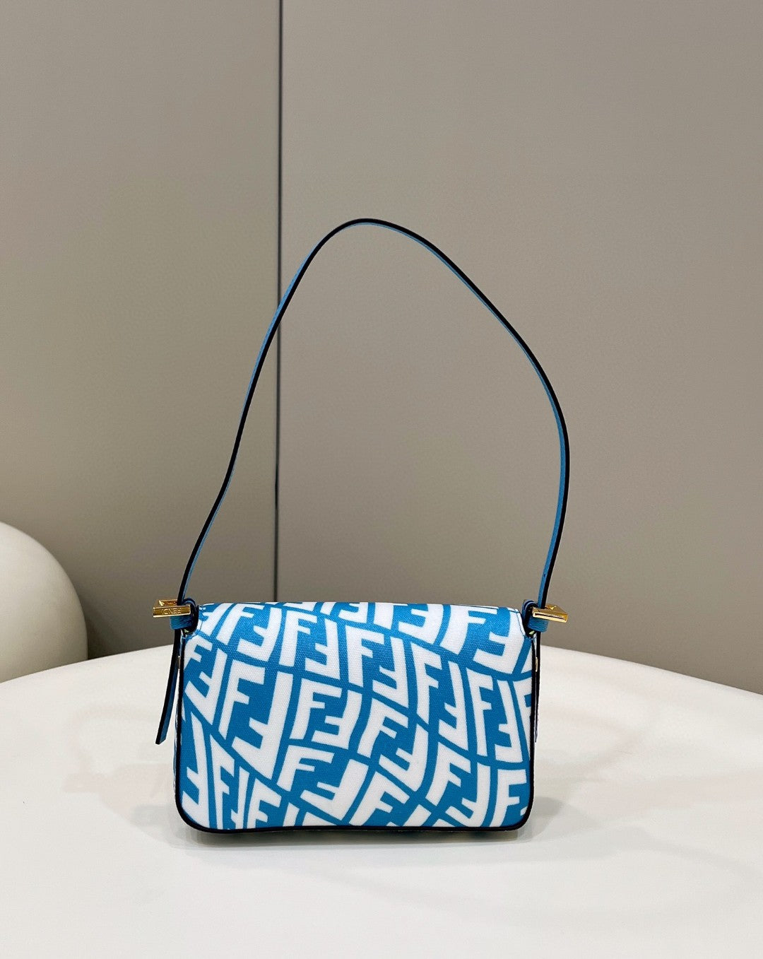 Top QualityTop Quality Baguatte Glazed Blue Mini Bag