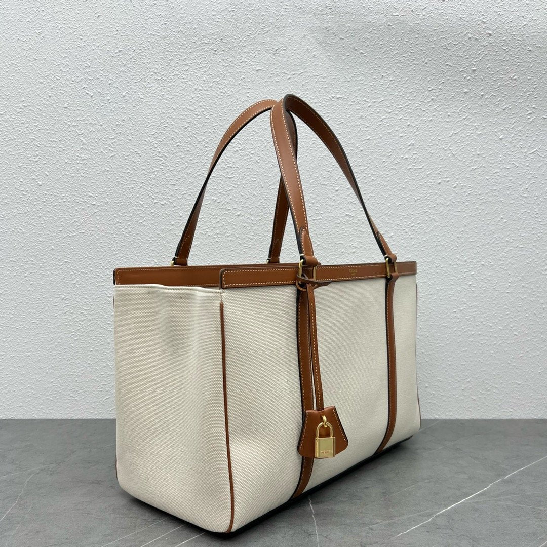 Top Quality Metop Qualityum Cabas Textile Natural Tan Travel Bag