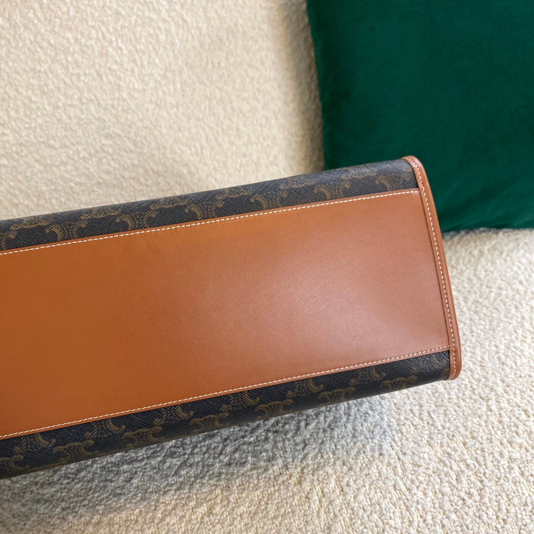 Top Quality Horizontal Cabas In Triomphe For Canvas Tan Travel Bag 197912Bzj04Lu 5534