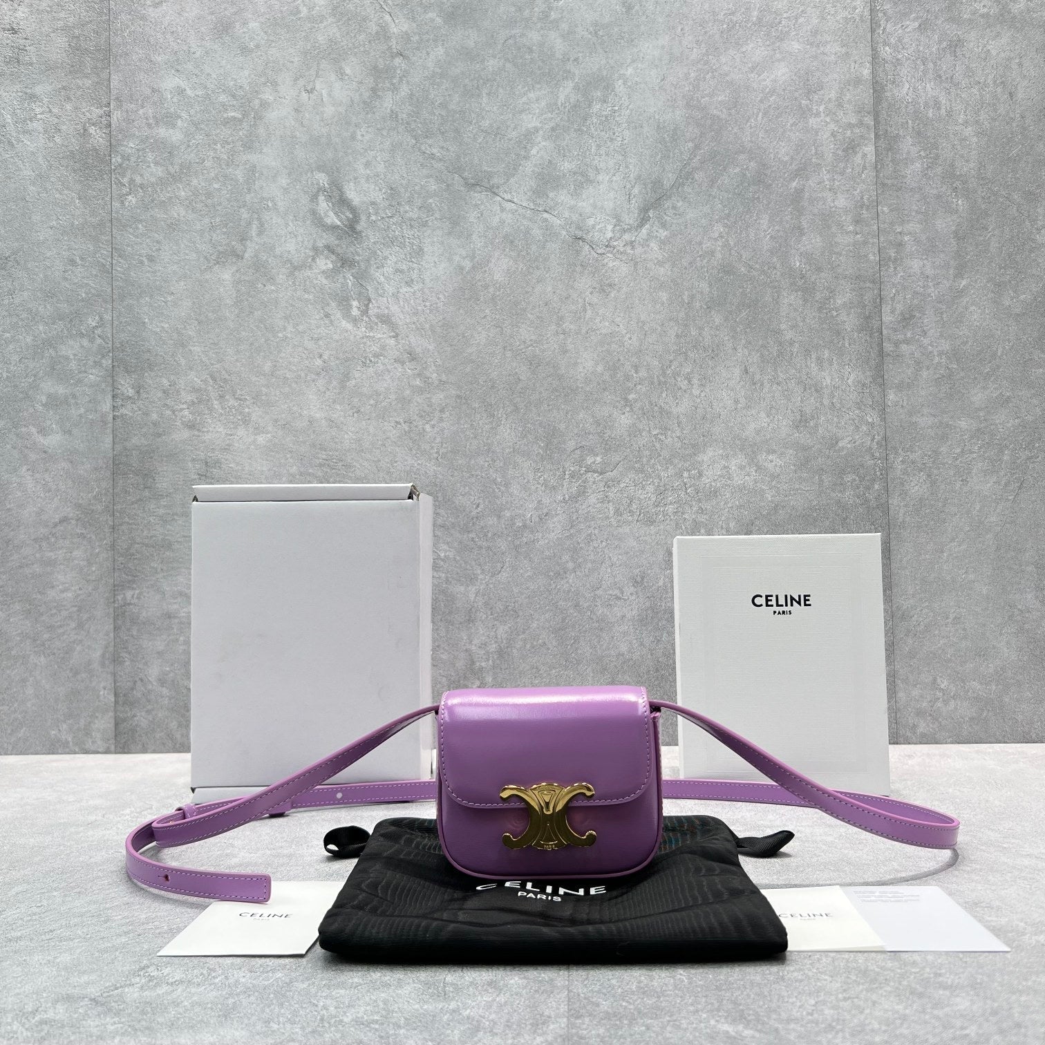 Top Quality Teen Triomphe Bag Violet For Travel Bag
