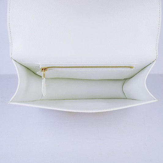 Hermes Luxury Constance Cowskin Bag H Golden Leather White Travel Bag