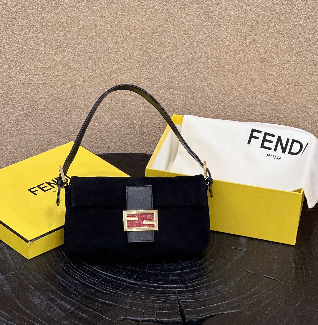 Top QualityTop Quality Baguette 25cm Black Handbag