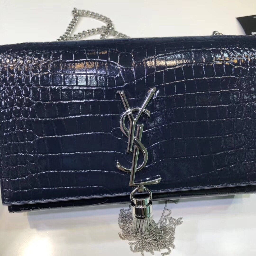 YSL Saint Laurent YSL Top Quality Kate Bag With Tassel Black Small Travel Bag